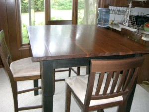 42 inch Bar Table with matching chairs